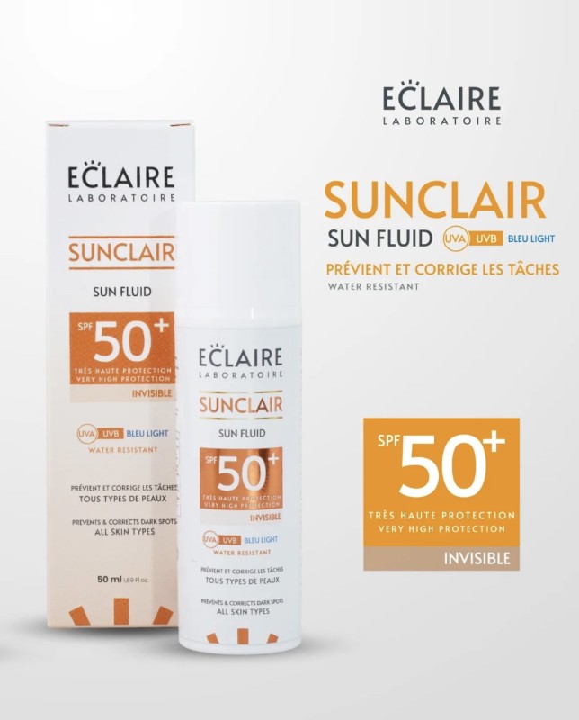 SUNCLAIR INVISIBLE FLUIDE SPF50+ ECLAIRE