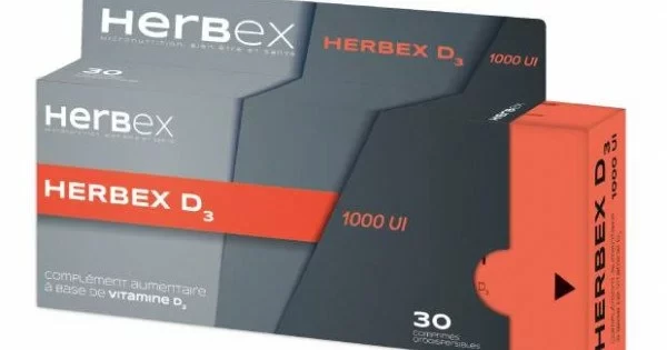 HERBEX D3 1000 UI BT30